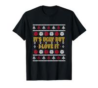 It's Ugly But I Love It Funny Christmas Ugly Christmas Camiseta gráfica económica