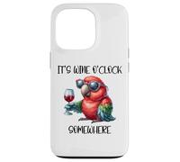 It's Wine O Clock Drinking Parrot Its 5 O'Clock Somewhere Carcasa para iPhone 13 Pro