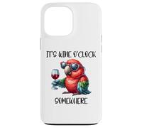It's Wine O Clock Drinking Parrot Its 5 O'Clock Somewhere Carcasa para iPhone 13 Pro MAX