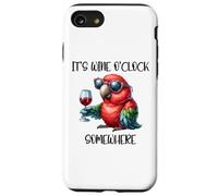 It's Wine O Clock Drinking Parrot Its 5 O'Clock Somewhere Carcasa para iPhone SE (2020) / 7/8