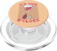 It's Wine O'Clock Alcohol Kawaii Lindo Divertido PopSockets PopGrip para MagSafe