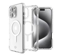 ITSKINS HYBRID R // Funda protectora magnética transparente para iPhone 16 Pro, compatible con MagSafe, funda híbrida delgada, antiamarillo, funda militar a prueba de golpes - Transparente