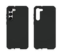 Itskins Hybrid R Silk - Funda protectora para teléfono compatible con Samsung Galaxy S23 Ultra, funda híbrida suave y delgada, a prueba de golpes y funda de teléfono de grado militar, color negro