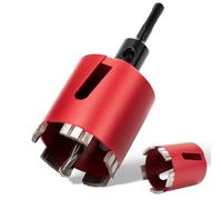 ITSOGOO 72 mm Corona Diamante Perforador Adaptador M16 SDS-Plus+Broca de Centrado+Cuña de Extracción,Broca de Sierra de Agujero,Diamond Core Drill para Hormigón,Cemento,Ladrillo,Piedra,Pared