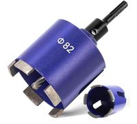 ITSOGOO 82 mm Corona Diamante Perforadora +Adaptador M16 SDS-Plus+Broca de Centrado+Cuña de Extracción,Broca de Sierra de Agujero,Diamond Core Drill para Cemento,Hormigón,Ladrillo,Piedra,Pared