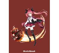 Itsuuka Kottori Date A Live Sketchbook: Sketch Book for Doodling or Sketching Journal with 110 pages Unlined Drawing Notebook, 8.5x11 Large