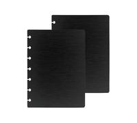 ITSYHPRO 1 juego de fundas para cuadernos, polipropileno de alta calidad, compatible con Circa Arc TUL y Happy Planner (negro, mini)