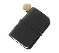 ITTRUH cuaderno portátil, Libro de viajes con tapa hecha a mano y encarte. Tamaño del folleto: 32 x 48 mm(Black)