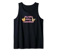 Itty Bitty Kitty Committee Cute Cat Lover tee and More Camiseta sin Mangas