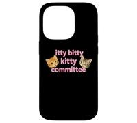Itty Bitty Kitty Committee Cute Cat Lover tee and More Carcasa para iPhone 14 Pro