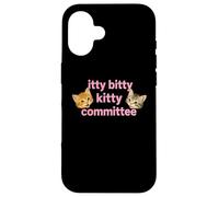 Itty Bitty Kitty Committee Cute Cat Lover tee and More Carcasa para iPhone 16