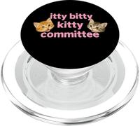 Itty Bitty Kitty Committee Cute Cat Lover tee and More PopSockets PopGrip para MagSafe