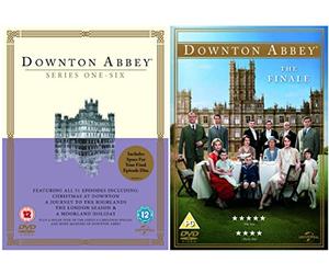ITV Award Winning British Drama Complete Downton Abbey Series 1, 2, 3, 4, 5 and 6 + Downton Abbey The Finale + Extras + Christmas specials + Commentaries, Deleted Scenes, House in History- Downton Abbey, The Making of Downton Abbey, House to Hospital, Fashion and Uniforms, Romance in a Time of Warfare, Downton Abbey in 1920, Lady Mary's Wedding Day, Lady Edith's Wedding Day, The men of Downton Abbey, An interview with Shirley Maclane, Behind the scenes - The Cricket Match and Lots More!
