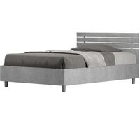 Ityhome Canapé abatible 120x190 efecto madera gris cemento