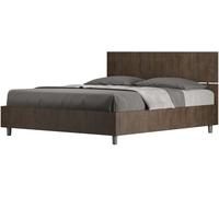 Ityhome Canapé abatible 160x190 efecto madera nogal