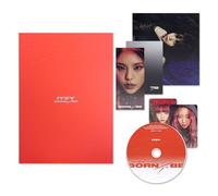ITZY - [BORN TO BE] (STANDARD Ver. - RED Ver.) Photobook + Lyric Book + Eyes Photocard + CD-R + Photocard + Mini Folding Poster + Mood Film + Poster + Postcard + 2 Pin Badges + 4 Extra Photocards