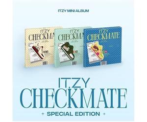 ITZY CHECKMATE EDICIÓN ESPECIAL CD+Cartel de letras en paquete+Libro de fotos+Tarjeta fotográfic Etiqueta especial+Pegatin Postal Sellado (Set B+C))