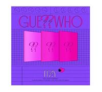 ITZY Guess Who 4th Mini Album 3 VERSIÓN SET CD+1p Mini póster plegable en el paquete+72p PhotoBook+2p PhotoCard+Sticker+Newspaper Type Lyrics+Message PhotoCard Set+Tracking Kpop Sealed