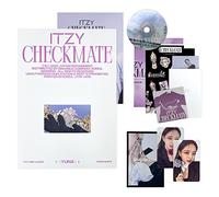 ITZY - ITZY - [CHECKMATE] (STANDARD EDITION - YUNA Ver.) Photobook + Photocard + CD-R + Mini Folding Poster + Lyric Paper + Sticker + Postcard Set + Special Card + Poster + Extra Photocard + PVC Photocard