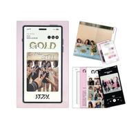 ITZY - ITZY - [GOLD] (PHONE BOX VER.) Box + Mini CD + Booklet + Photocard + Sticker + Poster + 2 Pin Badges + 4 Extra Photocards