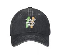 IUAOUADA Gorras de béisbol de béisbol para Adultos Unisex Amarillo Verde Amarillo No Trabajo aquí Regalos Personalizados para Chicos Vaqueros de Vaqueros Sombrero de Camionero para Mujeres