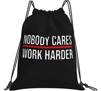 IUBBKI A nadie le importa trabajar más duro Entrenamiento Cuidados Motivación Regalos Mochila negra para hombres Mujeres Atlético Gimnasio Deportes Entrenamiento Playa Natación Accesorios