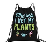 IUBBKI A veces mojo mis plantas Draw String Mochila Mochila portátil unisex, para la escuela Gimnasio Deportes Viajes