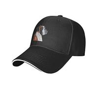 IUBBKI Boxer Dog Trucker Hat Gorra de béisbol Dad Sombreros para Hombres Mujeres Negro