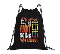 IUBBKI Dragster Saying Race car Driver Skill Mochila con cordón Black Gym Bag Sport Bag Sackpack para hombres, mujeres y niños