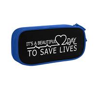 IUBBKI Es un Hermoso día para Salvar Vidas Estuche para lápices Estuche para lápices portátil de Gran Capacidad de Doble Capa para Oficina y Escuela