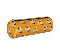 IUBBKI Estuche de lápices de Cuero CuteGuineaPigs, Estuche de Bolsa, Organizador de Bolsa de Maquillaje con Cremallera para Escuela y Oficina