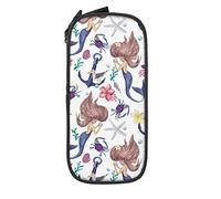 IUBBKI Estuche de lápices de Sirenas Bonitas de Gran Capacidad, Estuche Duradero para lápices, Bolsa de Almacenamiento para bolígrafos con Cremallera, Estuche estacionario