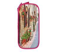 IUBBKI Estuche para lápices, Bolsa para bolígrafos, Bolsa de lápices de Gran Capacidad Verde de Calle Rural, Organizador de bolígrafos, Bolsa para lápices, Escuela universitaria para niños y niñas