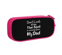 IUBBKI Estuche para lápices con Olor Que Viene de mi papá Estuche para lápices portátil de Gran Capacidad de Doble Capa para Oficina y Escuela