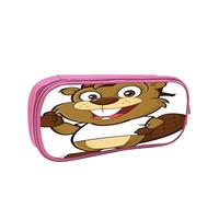 IUBBKI Estuche para lápices, Estuche para bolígrafos, Castor Travieso, Gran Capacidad, Organizador de bolígrafos, Estuche para lápices, Escuela universitaria para niños y niñas