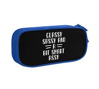 IUBBKI Estuche portátil para lápices Classy Sassy and A bit Smart Assy de Gran Capacidad de Doble Capa para Oficina y Escuela