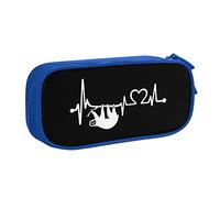 IUBBKI Estuche portátil para lápices Sloth Heatbeat, Gran Capacidad, Doble Capa, para Oficina y Escuela