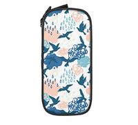IUBBKI Flying Birds In Navian Style Estuche para lápices Gran Capacidad Durable Estuche para lápices Estuche para bolígrafos con Cremallera Estuche estacionario