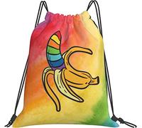 IUBBKI Gay Banana LGBTQ Pride Free Dad Hugs Gifts Mochila negra para acampar, bolsa de viaje, fiesta, deporte, entrenamiento, playa, gimnasio, bolsa para niñas, niños y adolescentes