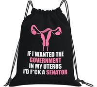IUBBKI Government in My Uterus Feminist Reproductive Women Rights Mochila, Gym Bag Sackpack String Storage Bag para Gimnasio Deportes Yoga Viajes Mujeres Hombres