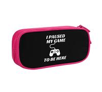 IUBBKI Hice una Pausa en mi Juego para Este Estuche para lápices Estuche portátil para lápices de Gran Capacidad de Doble Capa para Oficina y Escuela