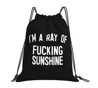 IUBBKI I'M A Ray Of Fucking Sunshine Draw String Mochila Mochila portátil unisex, para la escuela Gimnasio Deportes Viajes