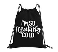 IUBBKI I'M So Freaking Cold Drawstring Bag Mochila portátil unisex, para escuela, gimnasio, deportes, viajes