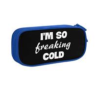 IUBBKI I'm So Freaking Cold Pencil Bag Estuche de lápices portátil de Gran Capacidad de Doble Capa para Oficina y Escuela
