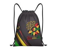 IUBBKI Juneteenth Sunflower Black History African American Mochila con cordón impermeable, bolsa de playa, bolsa de gimnasio, pequeña mochila de viaje, mochila deportiva para mujeres y hombres