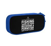 IUBBKI La Pesca me salvó de ser un Estuche de lápices de Estrella Porno Estuche de lápices portátil de Gran Capacidad de Doble Capa para Oficina y Escuela