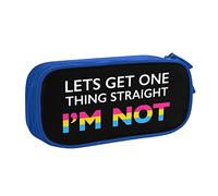 IUBBKI Let's Get One Thing Straight I'mPencil Pouch Estuche de lápices portátil de Gran Capacidad de Doble Capa para Oficina y Escuela