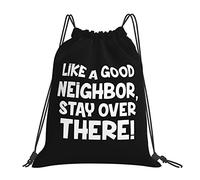 IUBBKI Like A Good Neighbor Stay Over There Draw String Mochila Mochila portátil unisex, para la escuela Gimnasio Deportes Viajes