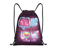 IUBBKI Mochila con cordón LGBTQ Pride Month Rainbow Gay, bolsa de playa impermeable, bolsa de gimnasio, mochila de viaje pequeña, mochila deportiva para hombres y mujeres