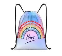 IUBBKI Mochila con cordón LGBTQ Pride Month Rainbow Gay, bolsa de playa impermeable, bolsa de gimnasio, mochila de viaje pequeña, mochila deportiva para hombres y mujeres